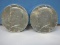 2-1964 Kennedy Silver Half Dollar Coins Philadelphia No Mint Mark 90% Silver Wgt. 25 G