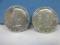 2-1964 Kennedy Silver Half Dollar Coins Philadelphia No Mint Mark 90% Silver Wgt. 25 G