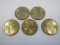5-2000-P Sacagawea Golden Tone One Dollar Coins Philadelphia Mint Mark