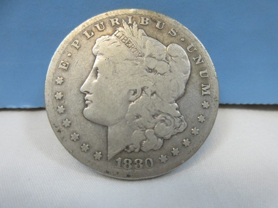 1880-S Early Morgan Silver Dollar Coin San Francisco Mint Mark 90% Silver