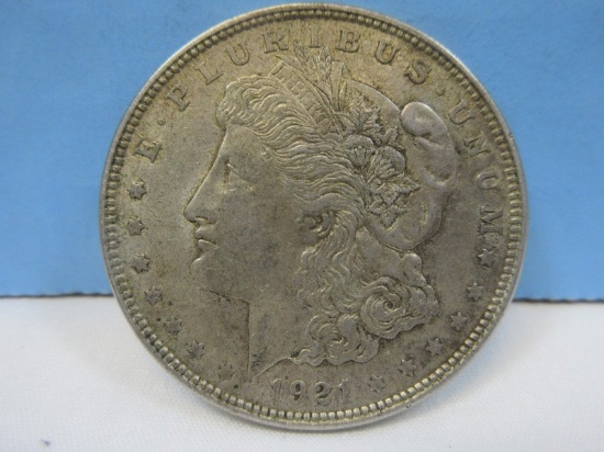 1921 Early Morgan Silver Dollar Coin Philadelphia No Mint Mark 90% Silver