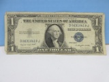 One Dollar Bill Silver Certificate Series 1935 G Bank Note Does Not Have Motto