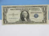 One Dollar Bill Silver Certificate Series 1935 G Bank Note Does Not Have Motto