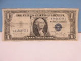 One Dollar Bill Silver Certificate Series 1935 D Bank Note Does Not Have Motto