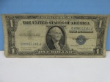 One Dollar Bill Silver Certificate Series 1935 G Bank Note Does Not Have Motto