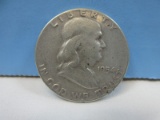 1954 Franklin Silver Half Dollar Coin Liberty Bell Philadelphia No Mint Mark Wgt. 12.5 G