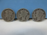 1941-S/2-1941 Mercury Dime Coins Winged Liberty Silver Dimes 1941-San Francisco Mint