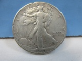 1941-D Walking Liberty Silver Half Dollar Coin Denver Mint Mark 90% Silver Total Wgt. 12.5 G