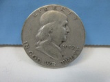 1952 Franklin Silver Half Dollar Coin Liberty Bell Philadelphia No Mint Mark Wgt. 12.5 G