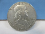 1962-D Franklin Silver Half Dollar Coin Liberty Bell Denver Mint Mark Wgt. 12.5 G