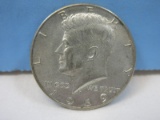 1969-D Kennedy Silver Half Dollar Coin Denver Mint Mark 40% Silver Wgt. 11.5 G Each