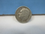 1954-S Roosevelt Silver Dime Coin San Francisco Mint Mark 90% Silver Wgt. 2.5 G