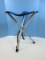 Camp Time Roll-A-Stool Portable Lightweight Folding Stool w/ Carry Strap Tri Pod Base