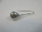Sterling Silver Modernist Engraved Tear Drop Pierced Earring