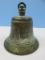 Rare Find J.B. A.R.P. Warden Brass Air Raid Bell Made in England Verdigris Patina Circa 1939