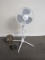 Comfort Zone Floor Fan and 2 Compact Personal Desk Fans