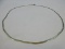 925 Sterling Silver Gold Overlay Herringbone Necklace