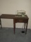Vintage Sears Kenmore Model No. 2142 Sewing Machine in Mahogany Cabinet Circa 1960s