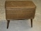 Vintage Retro Storage Sewing Box Stool