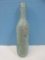 Rare Find Antique Aqua Teal Torpedo Glass 9 1/2