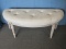 Refined Butler Specialty Co. Furniture Half Demilune Style Tufted Upholstered Bench Tamara