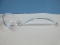 Rare Find L.E. Smith Glass Co. Handmade Glass Punch Ladle NIB w/ Info Paper