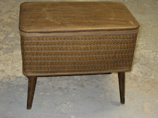 Vintage Retro Storage Sewing Box Stool