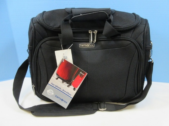 New Samsonite Allston Collection Boarding Bag Large U-Shape Opening Exterior Pockets and