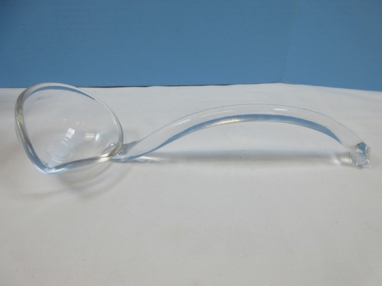 Rare Find L.E. Smith Glass Co. Handmade Glass Punch Ladle NIB w/ Info Paper