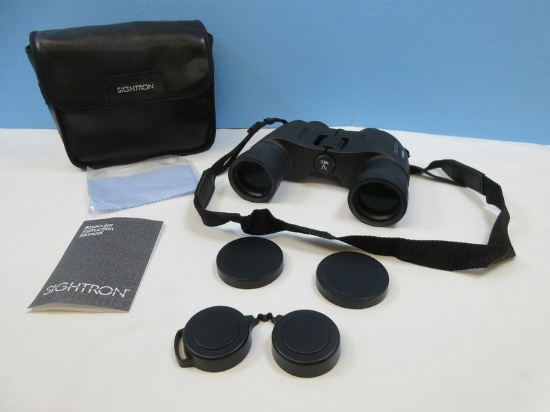 Sightron Binocular Model S11WP8X42 w/ Case 8 x 42 Wide 8.2 Degree/431' Diopter Adjustment