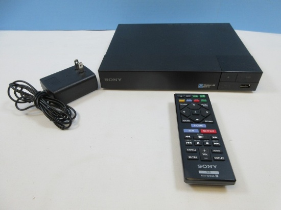 Sony Blu-Ray Disc/DVD Player Model No. BDP-S3500 w/ Remote and Adapter Power Cord