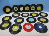 Lot Children's Vinyl 45 RPM Single Records Wonderland, Disneyland, Young Readers Press,