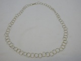 Danecraft 925 Sterling Silver Gold Overlay Inter Connected Circles Necklace Creating A Simple