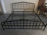 Black Modern Farmhouse Metal Frame Head/Footboards Arched Top Vertical Arched Top