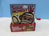 Schylling Adorable Sock Monkey Jack in the Box