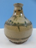 Marvelous Studio Art Pottery Sign C.P. Bulbous 6 1/4