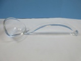 Rare Find L.E. Smith Glass Co. Handmade Glass Punch Ladle NIB w/ Info Paper