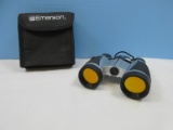 Emerson UV Coated Mini Binoculars w/ Pouch Ruby Coated UV Optics for Glare-Free Viewing