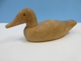 Country Lures Wooden Carved Figural Duck Decoy (One Eye Opaque) Approx. 4