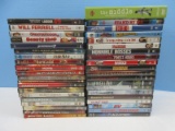 40 Kids DVD Video Discs Comedy Action Thriller Spider-Man, Blazing Saddles, Rundown, Dad's