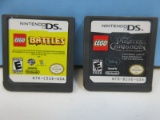 2 Nintendo DS Video Game LEGO Cartridges LEGO Battles and Disney Pirates of the Caribbean