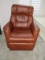 Marvelous Magnus Top Grain Leather Ergo Comfort Collection Swivel Rocker Power Recliner