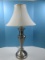 Refined Stiffel Table Lamp Harmony Collection Brushed Steel Finish Traditional Contemporary