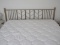 Transitional Modern Golden Tone Headboard Queen Size Platform Bed Stylish Design w/