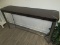 Refined Modern Silhouette Rectangular Sofa/Entry Hall Table Dark Wood Grain Finish, Sleek