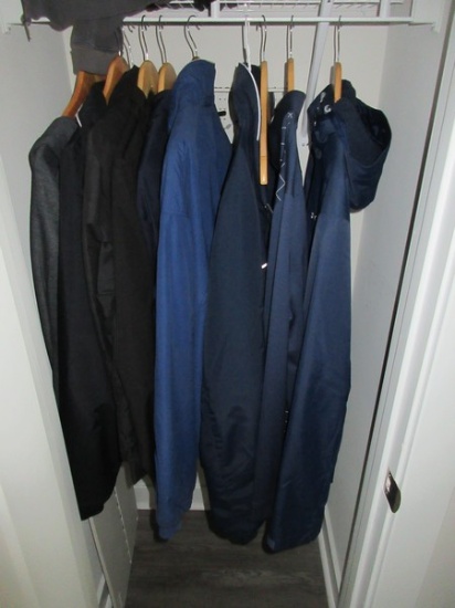 10 Men's Wind Breakers, Jackets etc. Lands' End, Greg Norman, Patagonia, Columbia etc.