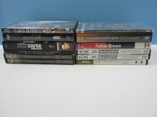 Lot DVD's- Best of Jack Benny 39 Episodes, Carol Burnette Show 6 Discs, John Wayne etc.