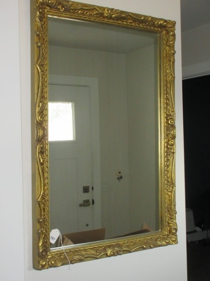 Fabulous Antique French Louis XVI Style Baroque Ornately Adorned Framed Wall Mount Mirror