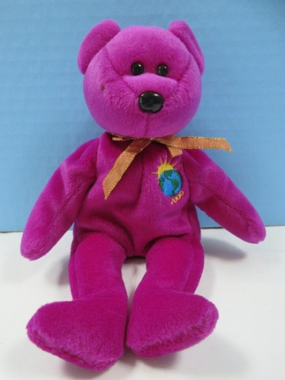 Ty Beanie Baby Collector's Millennium Bear 2000-  Est. $50-100