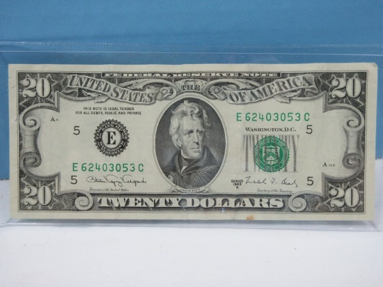 Twenty Dollars Federal Reserve Bank Note Series 1988-A